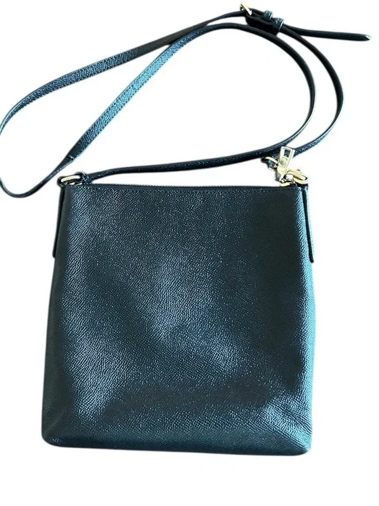 Coach Kitt Crossgrain Messenger Crossbody Bag Black - Picture 4 of 13